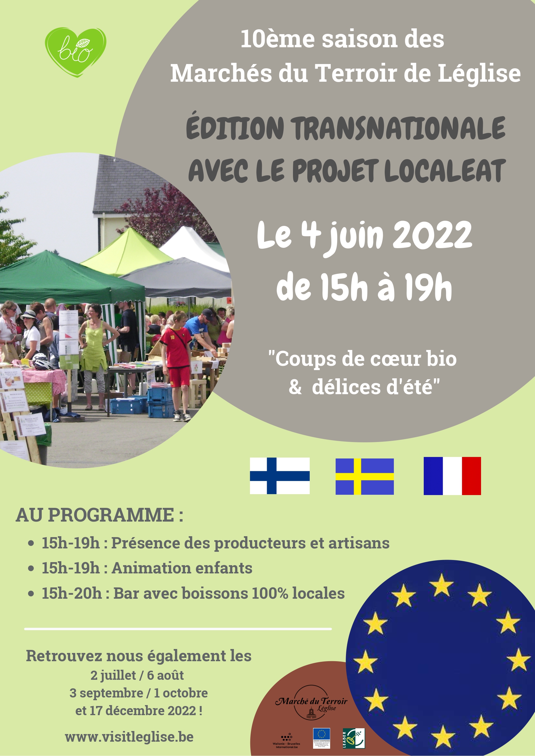 Affiche Marché terroir juin Marché du terroir Léglise