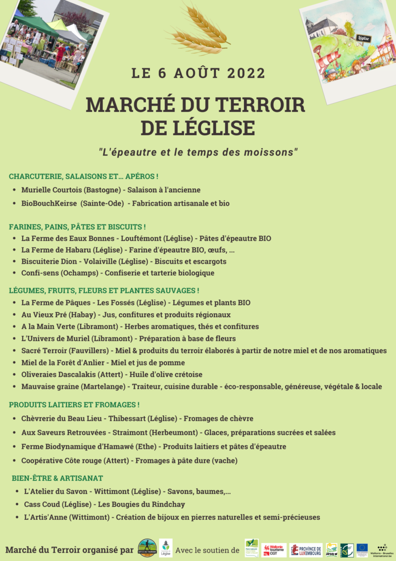 Producteurs – Marché du Terroir de Léglise 2022