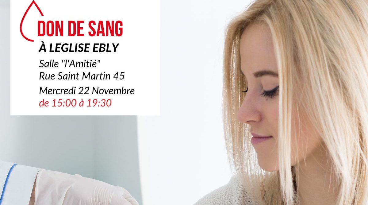 Don de sang Ebly Croix rouge belgique
