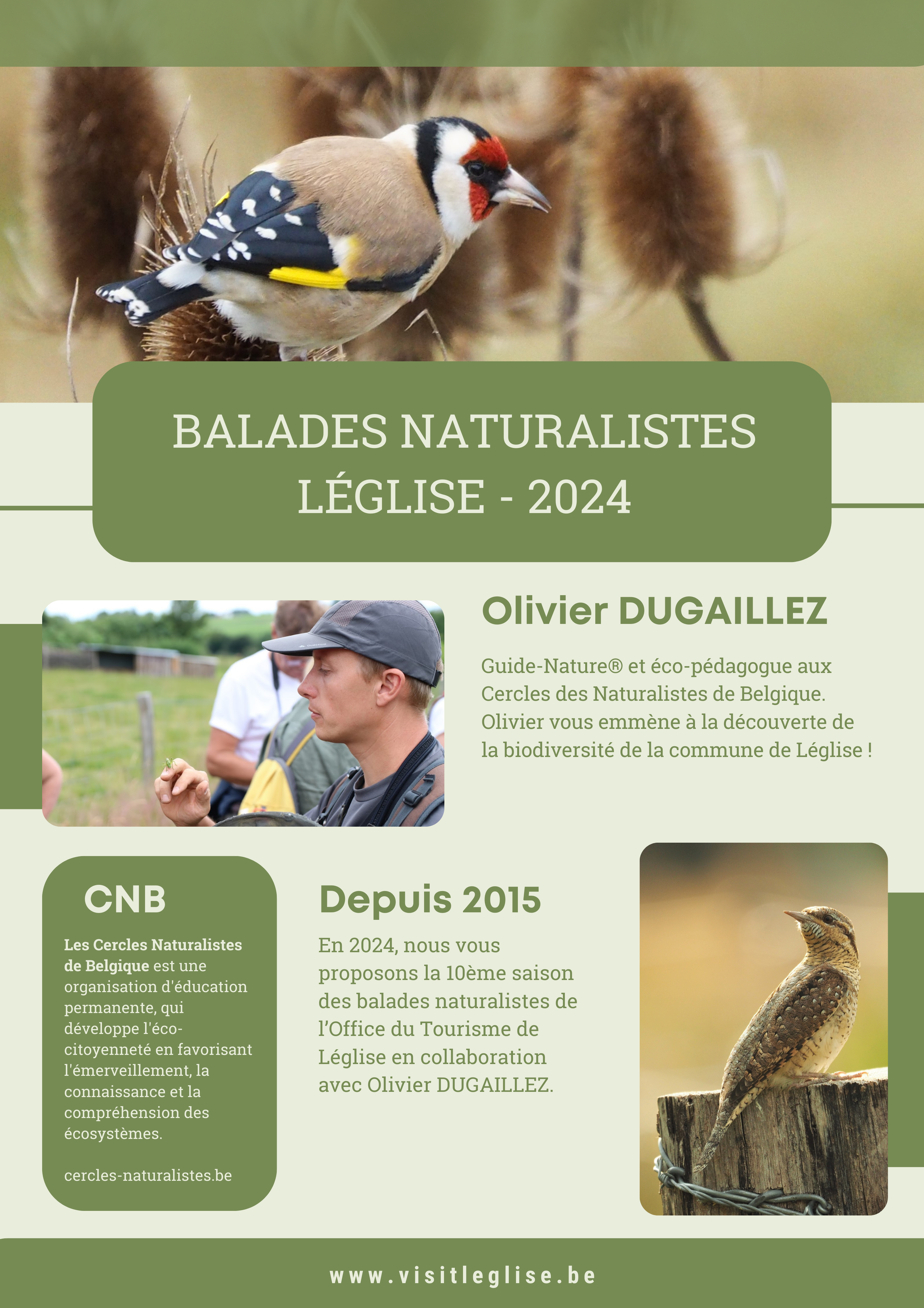 Balades naturalistes Olivier D Léglise 2024