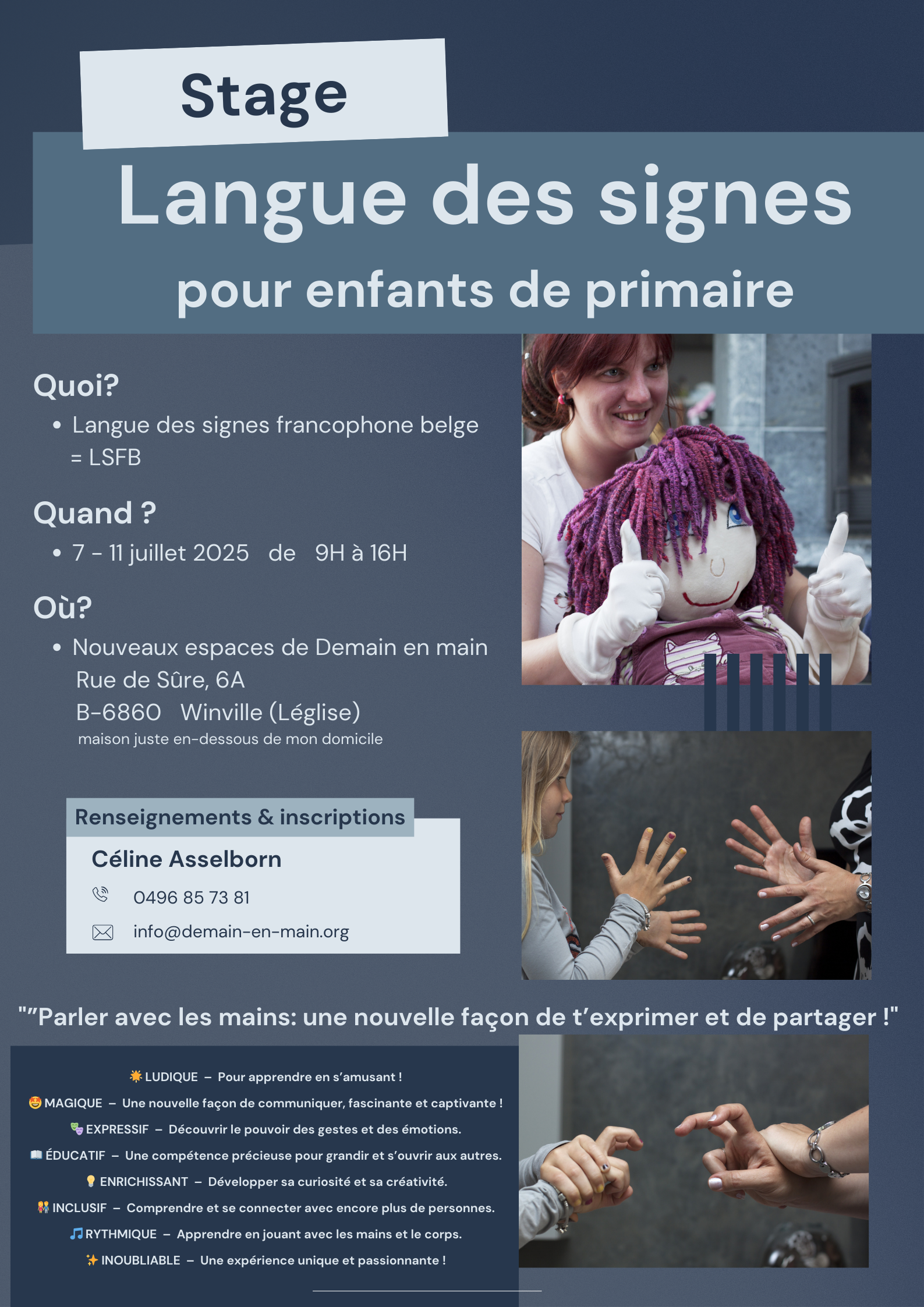 Stage langue des signes